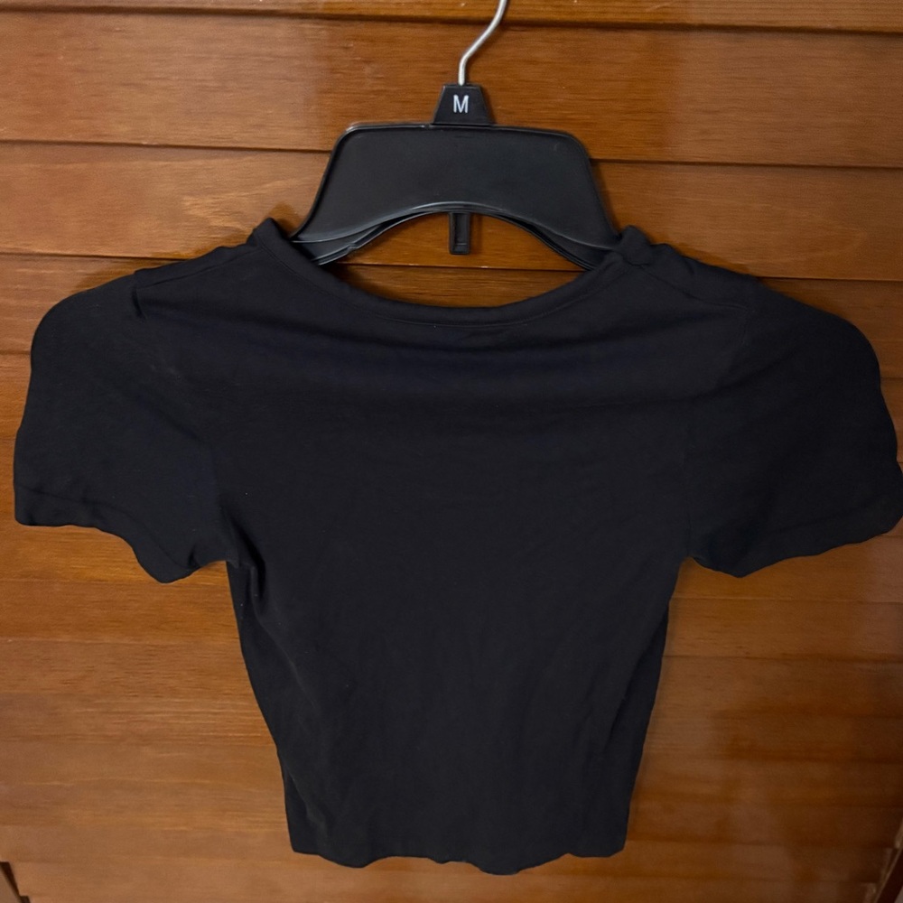 SKIMS Black Short Sleeve Tee